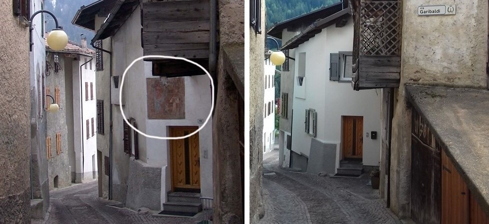 Ridipingono la casa ma così sparisce anche l’affresco del ‘700 con una Madonna di Caravaggio